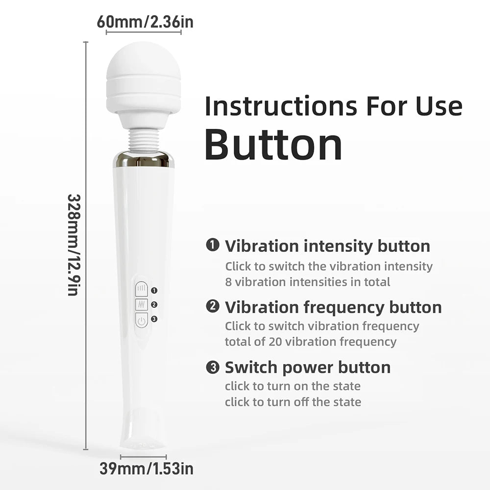 Powerful Magic Wand Vibrator for Women Big 