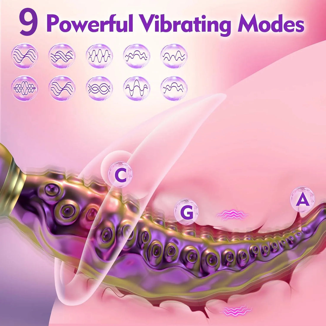 Vibrating Realistic Monster G-Spot Dildos