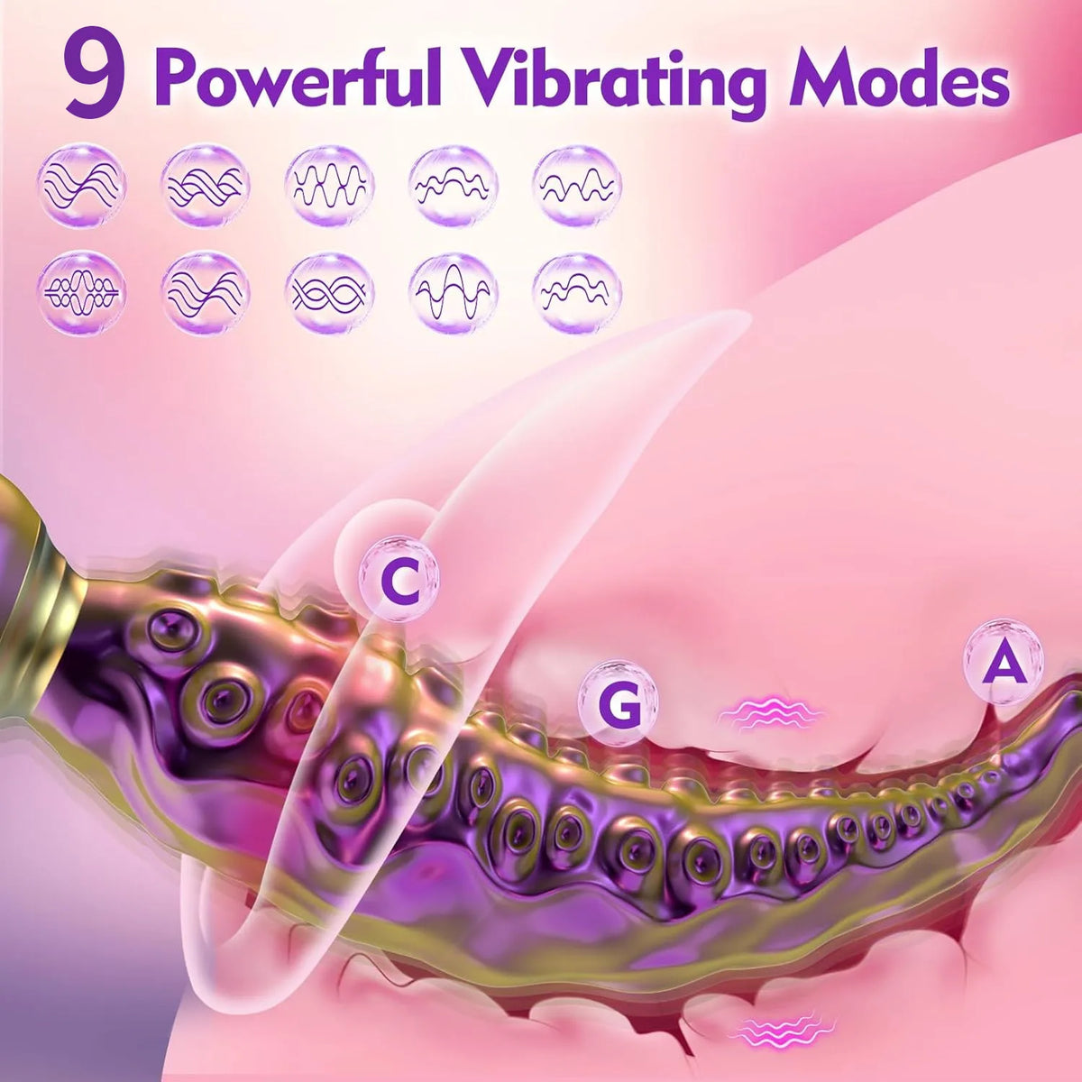 Vibrating Realistic Monster G-Spot Dildos
