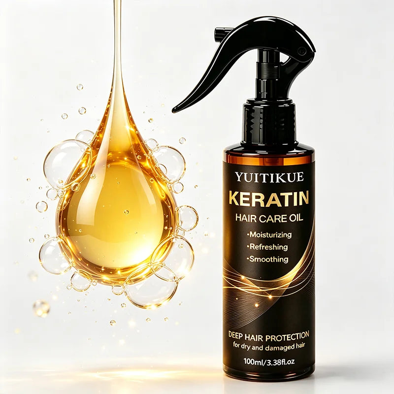 Glow Unbound LLC keratin hair oil spray