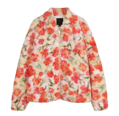 Glow Unbound LLC floral embroidered contrast jacket