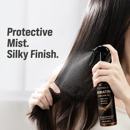 Glow Unbound LLC keratin hair oil spray