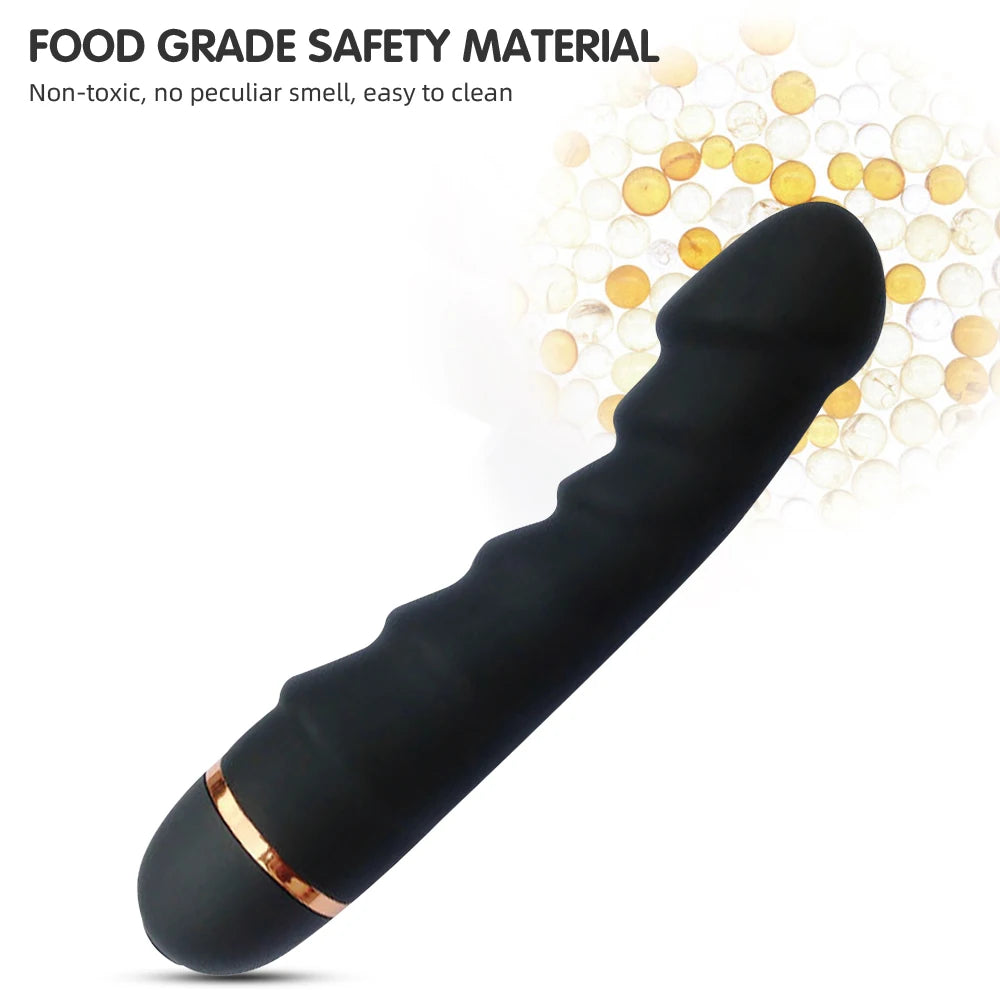 Modes Vibrator Soft Silicone Dildo Realistic