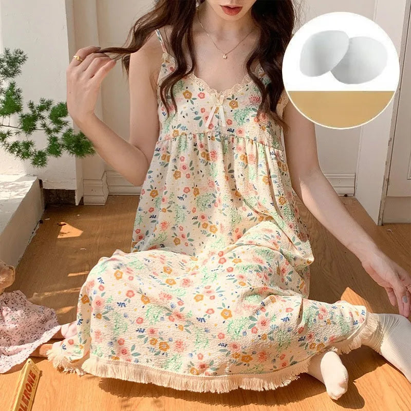 Glow Unbound LLC floral midi nightgown