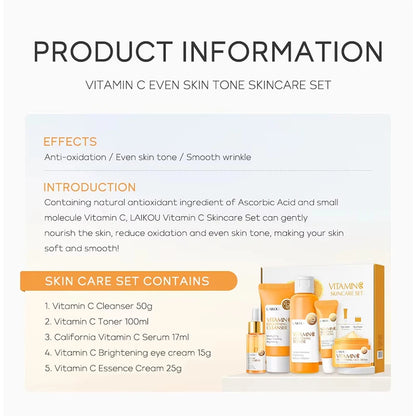LAIKOU Vitamin C 5-Piece Skincare