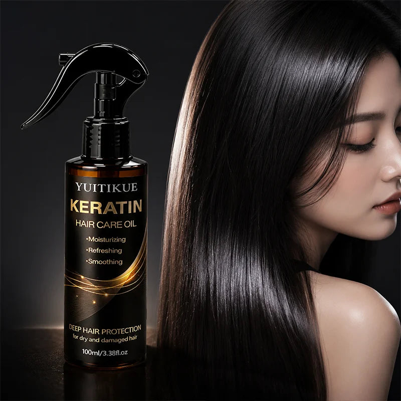 Glow Unbound LLC keratin hair oil spray