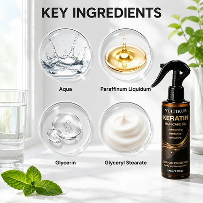 Glow Unbound LLC keratin hair oil spray