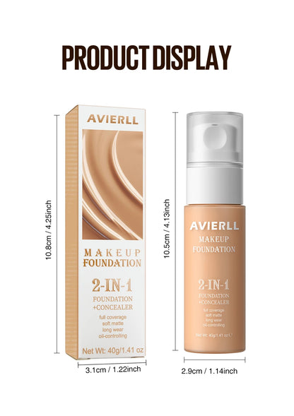  Waterproof Face Makeup, Moisturizing Foundation