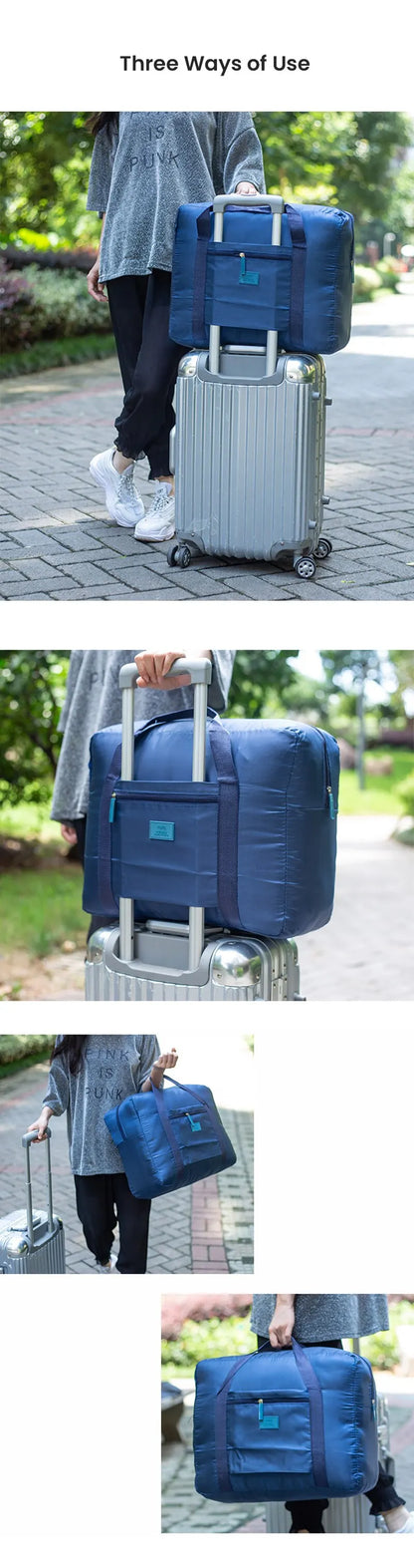 Glow Unbound LLC foldable travel duffel bag